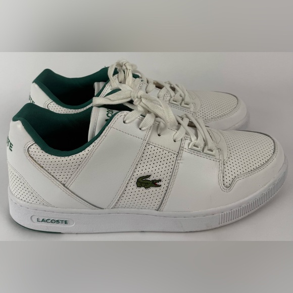 Lacoste Thrill 319 1 US SMA White Leather Sneakers Men’s Size 12 - Picture 10 of 12